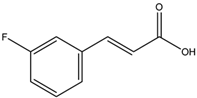 Chemical structure of Trans-3-Fluorocinnamic Acid | 20595-30-6