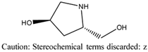 Chemical structure of Z-Trans-4-hydroxy-L-prolinol | 95687-41-5