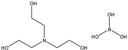 Chemical structure of Triethanolamine borate | 283-56-7