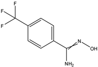 Chemical structure of 4(Trifluoromethyl)benzamidoxime | 22179-86-8