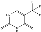Chemical structure of 5-(Trifluoromethyl)Uracil | 54-20-6