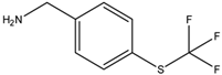 Chemical structure of 4-(Trifluoromethylthio)benzylamine | 128273-56-3