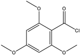 Chemical structure of 2,4,6-Trimethoxybenzoyl chloride | 938-18-1