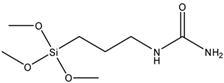 Chemical structure of 1-(3-(Trimethoxysilyl)propyl)urea | 23843-64-3