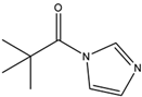 Chemical structure of 1(Trimethylacetyl)imidazole |4195-19-1