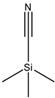 Chemical structure of Trimethylsilane cyanide | 7677-24-9