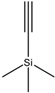 Chemical structure of Specifications Boiling Point 53°C Color Colorless Quantity 5mL UN Number 1993 Formula Weight 98.22 Physical Form Clear Liquid at 20°C Percent Purity ≥98.0% (GC) Chemical Name or Material Trimethylsilylacetylene