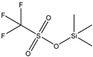 Chemical structure of Trimethylsilyl trifluoromethanesulfonate | 27607-77-8