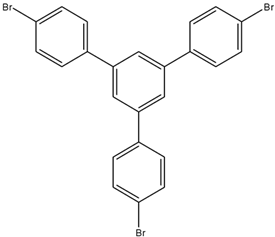 Chemical structure of 1,3,5-Tris(4-Bromophenyl)Benzene | 7511-49-1