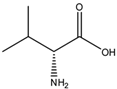 Chemical structure of D-Valine | 640-68-6