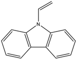 Chemical structure of 9-Vinyl carbazole | 1484-13-5