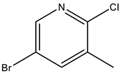 Chemical structure of 5-bromo-2-chloro-3-picoline | 29241-60-9