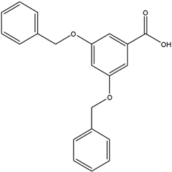 Chemical structure of 3,5-Dibenzyloxybenzoic acid | 28917-43-3