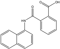 Chemical structure of N-(1-Naphthyl)phthalamic acid | 132-66-1