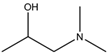 Chemical structure of 1-Dimethylamino-2-Propanol | 108-16-7