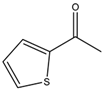 Chemical structure of 2-Acetylthiophene | 88-15-3