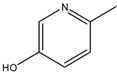 Chemical structure of 5-Hydroxy-2-methylpyridine | 1121-78-4