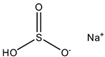 Chemical structure of Sodium Hydrogensulfite | 7631-90-5