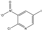 Chemical structure of 2-Chloro-5-iodo-3-nitropyridine | 426463-05-0