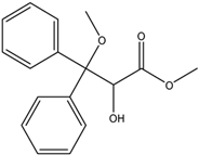 Chemical structure of 2-Hydroxy-3-methoxy-3,3-diphenylpropanoic acid methyl ester | 178306-47-3