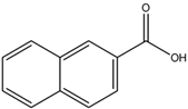 Chemical structure of 2-Naphthoic Acid | 93-09-4