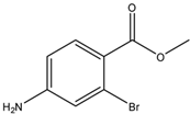 Chemical structure of Methyl 4-amino-2-bromobenzoate | 98545-64-3