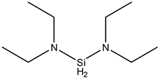 Chemical structure of Bisdiethylaminosilane | 27804-64-4