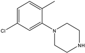 Chemical structure of 1-(5-chloro-2-methylphenyl)piperazine | 76835-20-6