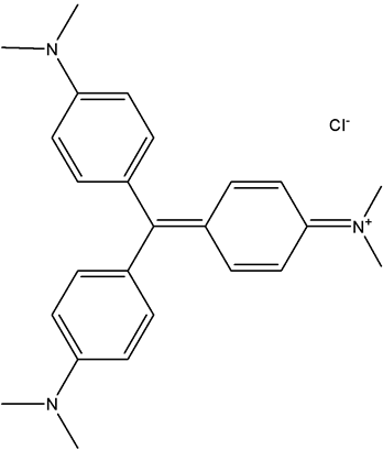 Chemical structure of Basic Violet 3 | 548-62-9