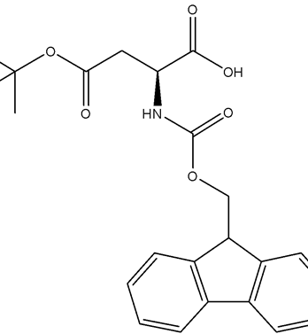 Chemical structure of Fmoc-Asp(OtBu)-OH | 71989-14-5