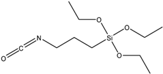 Chemical structure of 3-Isocyanatopropyltriethoxysilane | 24801-88-5