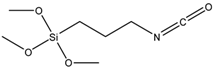 Chemical structure of 3-Isocyanatopropyltrimethoxysilane | 15396-00-6