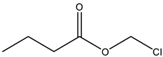 Chemical structure of Chloromethyl butyrate 33657-49-7