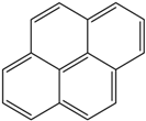 Chemical structure of Pyrene | 129-00-0