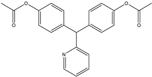 Chemical structure of Bisacodyl | 603-50-9