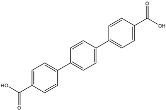 Chemical structure of p-Terphenyl-4,4''-dicarboxylic acid | 13653-84-4