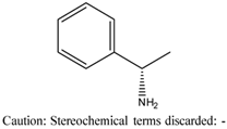 Chemical structure of (S)-(-)-1-Phenylethylamine | 2627-86-3