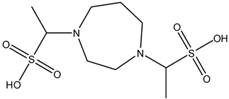 Chemical structure of Homopiperazine-1,4-bis(2-ethanesulfonic acid) | 202185-84-0