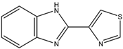 Chemical structure of Thiabendazole | 148-79-8