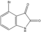 Chemical structure of 4-Bromoisatin | 20780-72-7