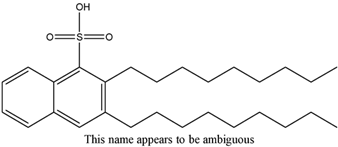 Chemical structure of Dinonylnaphthalenesulfonic acid solution | 25322-17-2