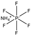 Chemical structure of Ammonium Hexafluorosphosphate | 16941-11-0