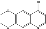 Chemical structure of 6,7-Dimethoxy-4-chloroquinoline | 35654-56-9