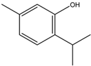 Chemical structure of Thymol | 89-83-8