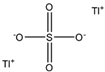 Chemical structure of Thallium (I) sulfate | 7446-18-6