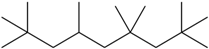 Chemical structure of 2,2,4,4,6,8,8,-Heptamethylnonane | 4390.04.9