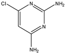 Chemical structure of 2,4-Diamino 6-Chloropyrimidine | 156-83-2