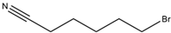 Chemical structure of 6-Bromohexanenitrile | 6621-59-6