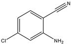 Chemical structure of 4-Chloro-2-aminobenzonitrile | 38487-86-4