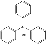 Chemical structure of Triphenylsilanethiol | 14606-42-9